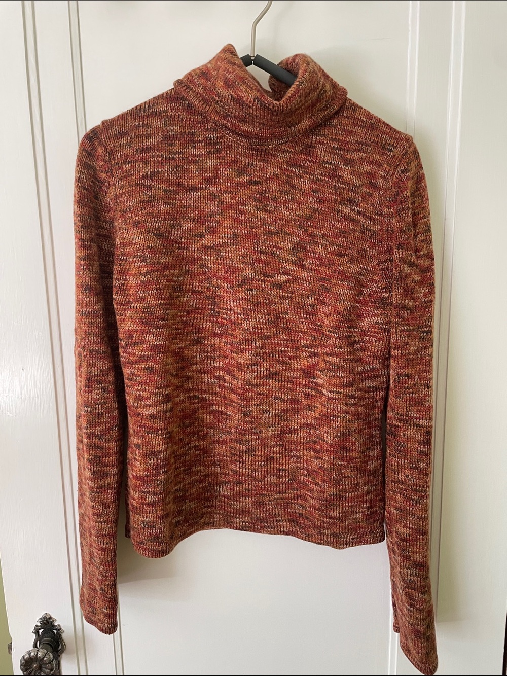 Jones New York Rust Multi Turtleneck Sweater